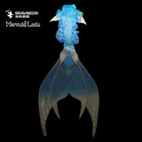 142 Starry Seabed Series Ultralight Silicone Mermaid Merman Tail Blue White