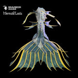 18 Fairytale Series Ultralight Silicone Mermaid Merman Tail Gold Green 4