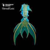 128 Jade Fountain Series Ultralight Silicone Mermaid Merman Tail Gold Green