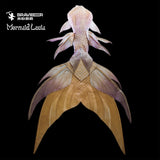 171 Seashell Shores Series Ultralight Silicone Mermaid Merman Tail Gold Purple