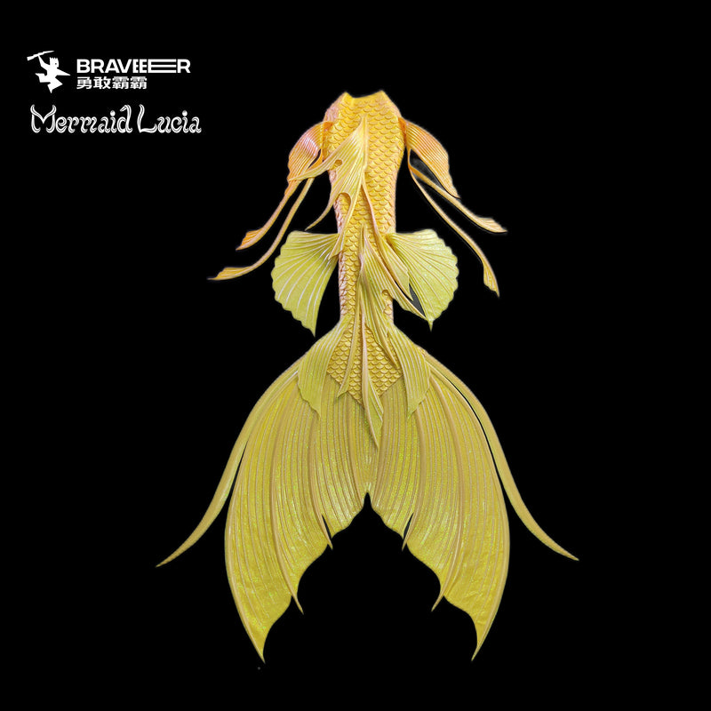 73 Coral Dance Series Ultralight Silicone Mermaid Merman Tail Gold