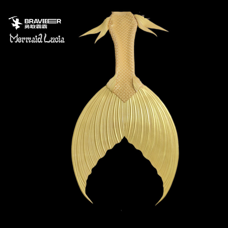 82 Anemone Waltz Series Ultralight Silicone Mermaid Merman Tail Gold