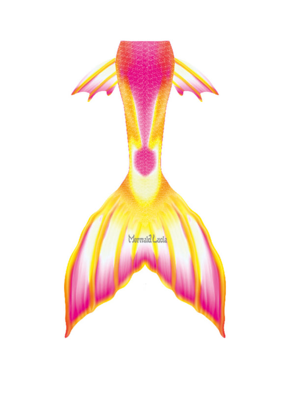 Fantasy Illusion Mermaid Tail Color 21 Yellow Pink