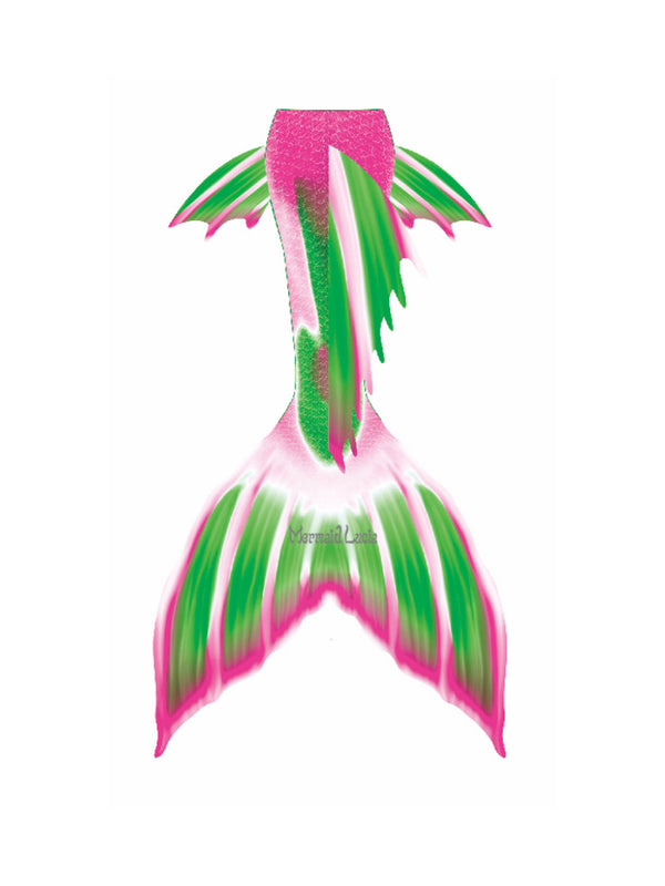 Fantasy Illusion Mermaid Tail Color 20 Green Pink
