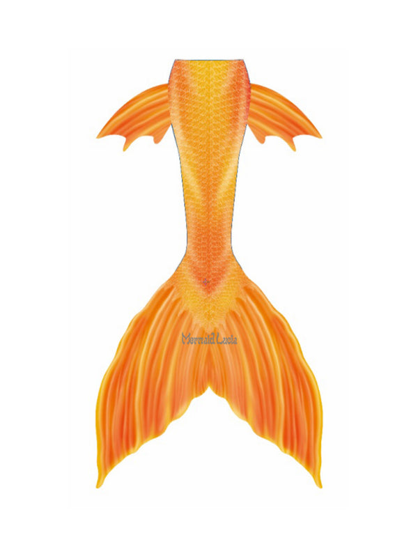 Fantasy Illusion Mermaid Tail Color 14 Orange