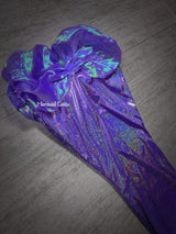 Mermaid Little Mermaid Tail 1 Reflective Fabric Purple Color