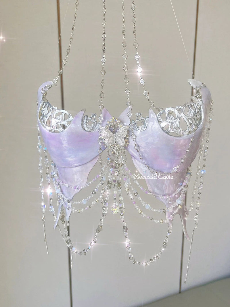 Midsummer Night Dream Resin Mermaid Corset Bra Top Cosplay Costume Patent-Protected