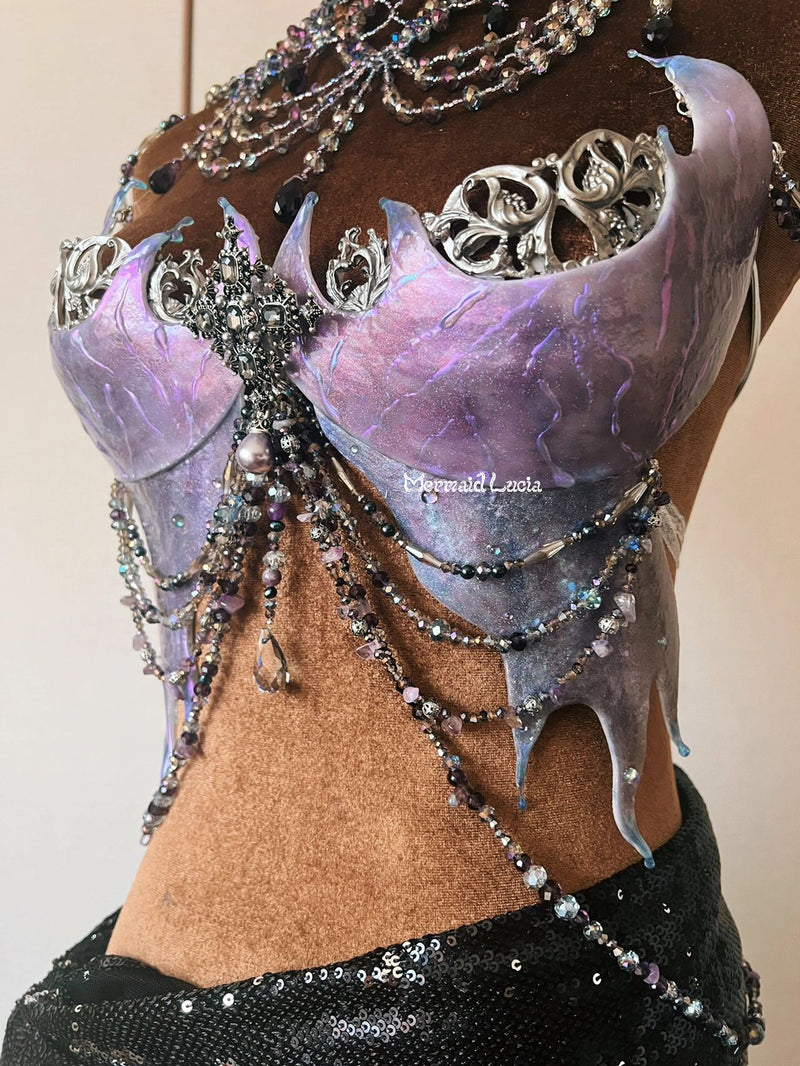 Siren Tears Resin Mermaid Corset Bra Top Cosplay Costume Patent-Protected