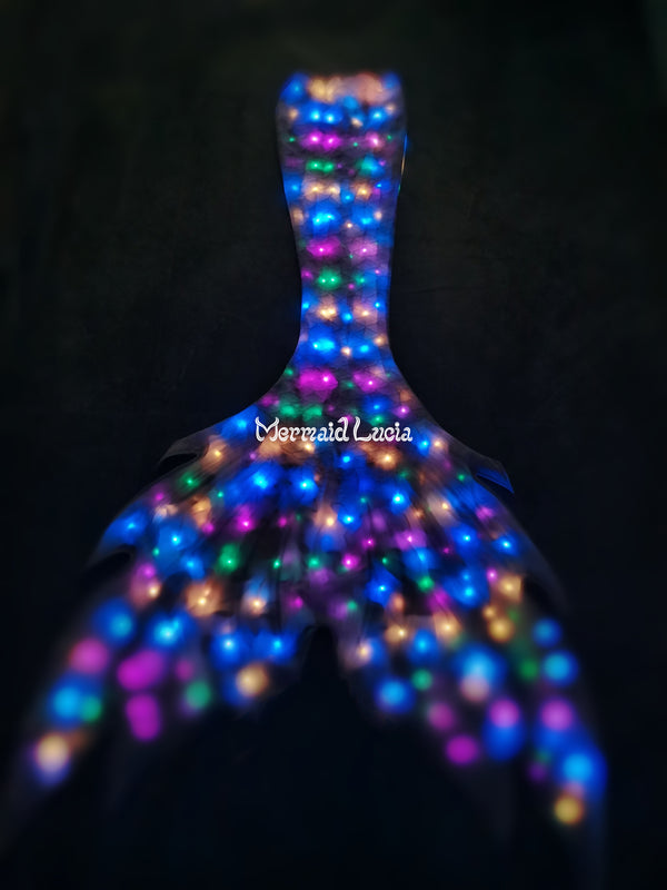 Full Body Glowing Sparkling Luminous LED Mermaid Merman Tail Christmas Halloween