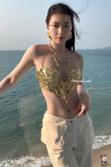 Jibaro Banshee Resin Mermaid Corset Bra Top Cosplay Costume Patent-Protected