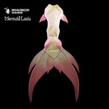 126 Reef Reverie Series Ultralight Silicone Mermaid Merman Tail Red White