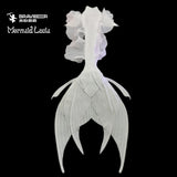 156 Starry Seabed Series Ultralight Silicone Mermaid Merman Tail Pure White