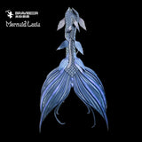 174 Aquatic Aura Series Ultralight Silicone Mermaid Merman Tail Purple Blue Black
