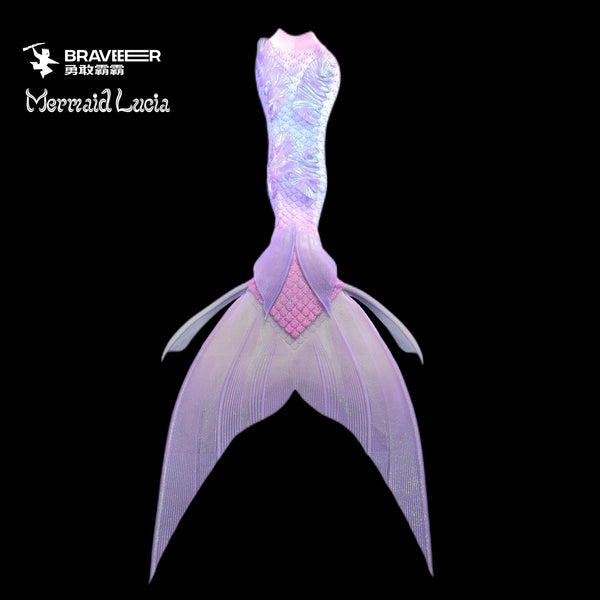 101 Siren Song Series Ultralight Silicone Mermaid Merman Tail Purple