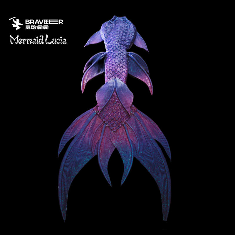 135 Jade Fountain Series Ultralight Silicone Mermaid Merman Tail Purple Red