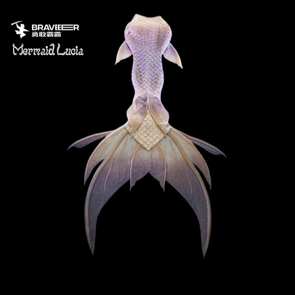 123 Reef Reverie Series Ultralight Silicone Mermaid Merman Tail Purple White
