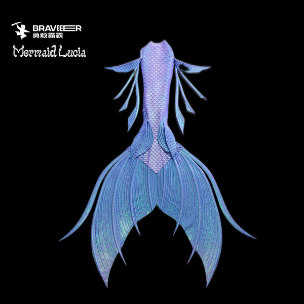 75 Coral Dance Series Ultralight Silicone Mermaid Merman Tail Purple