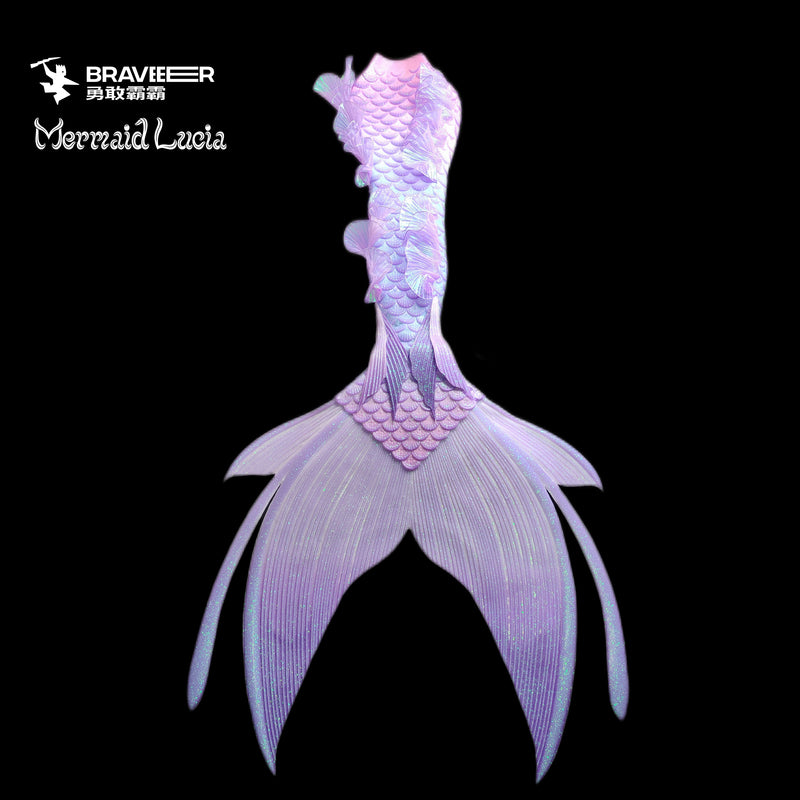 72 Aqua Aura Series Ultralight Silicone Mermaid Merman Tail Purple