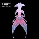 166 Starry Seabed Series Ultralight Silicone Mermaid Merman Tail Red Purple