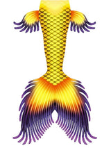 Amazing LED Mermaid Merman Tail Style 1 Yellow Purple