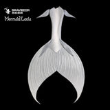 89 Anemone Waltz Series Ultralight Silicone Mermaid Merman Tail Silver White 1