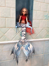 Tiger Stripes Mermaid Merman Tail