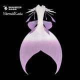 92 Anemone Waltz Series Ultralight Silicone Mermaid Merman Tail White Purple
