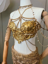 Jibaro Banshee Resin Mermaid Corset Bra Top Cosplay Costume Patent-Protected
