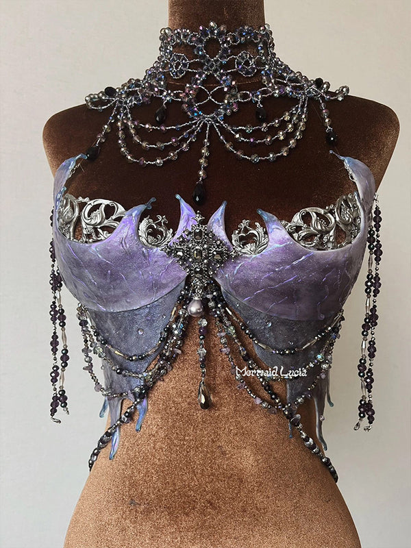 Siren Tears Resin Mermaid Corset Bra Top Cosplay Costume Patent-Protected