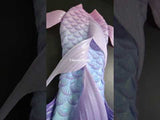 137 Seashell Secrets Series Ultralight Silicone Mermaid Merman Tail Purple Black
