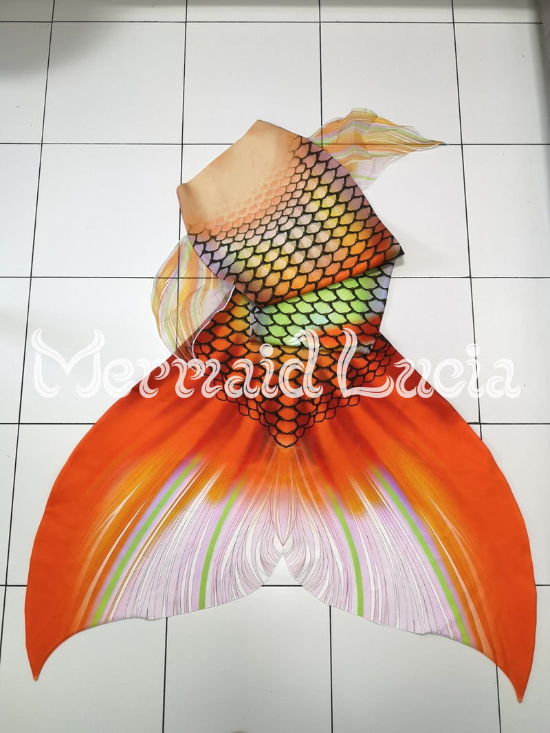 Grass Carp Mermaid Tail 2 Orange