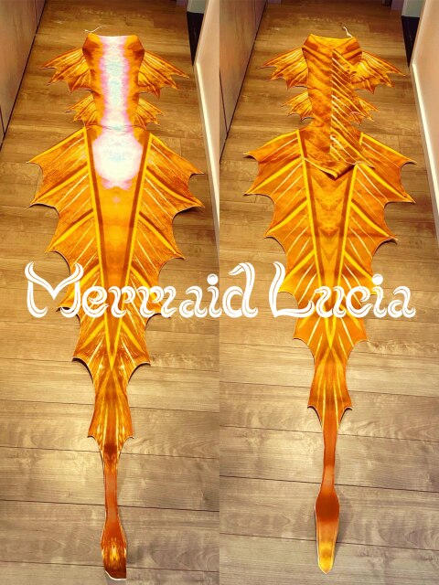 Super Long 3 Meters Dragon Tail Mermaid Merman Colour 5 Golden