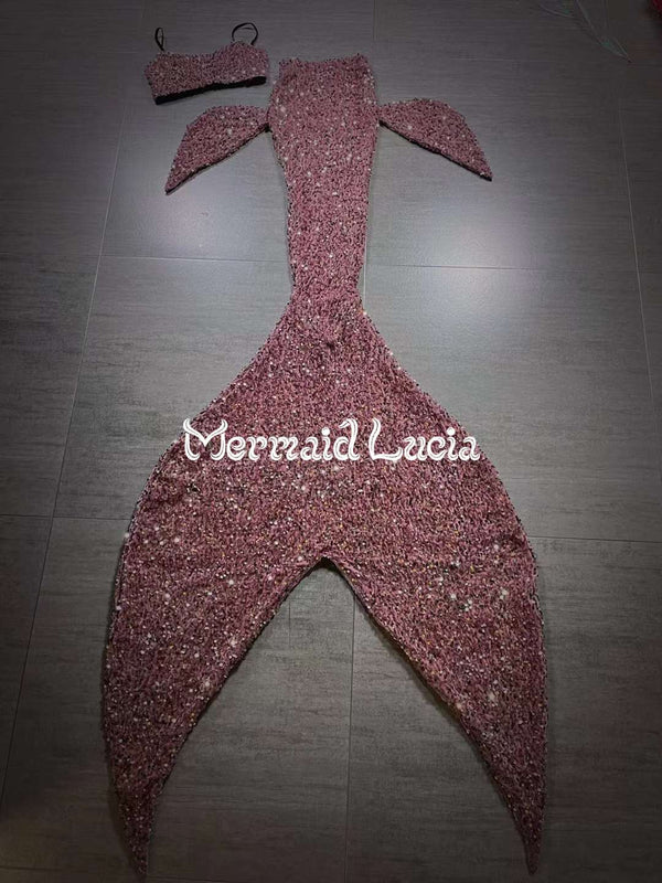 Mermaid Small Sequin Tail Color 11 Pink