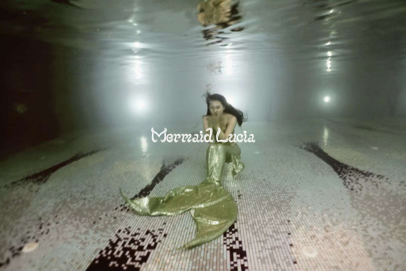 Mermaid Small Sequin Tail Color 19 Golden