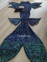 Mermaid Small Sequin Tail Color 23 Metallic