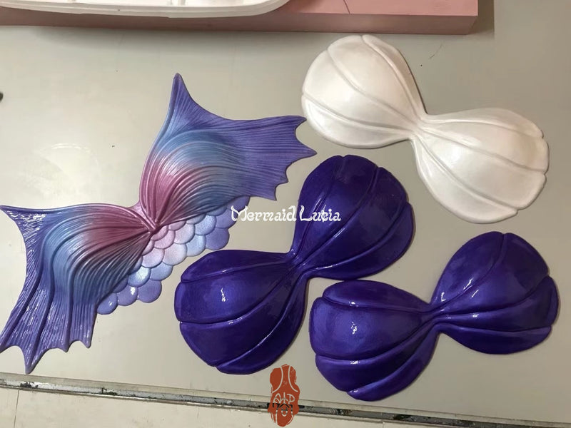 Mermaid Silicone Shell Bra Style 4 Little Mermaid Top Costume - Mermaid Lucia Patent Protected
